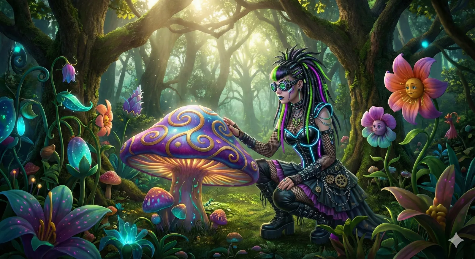 Alice and the Mushroom